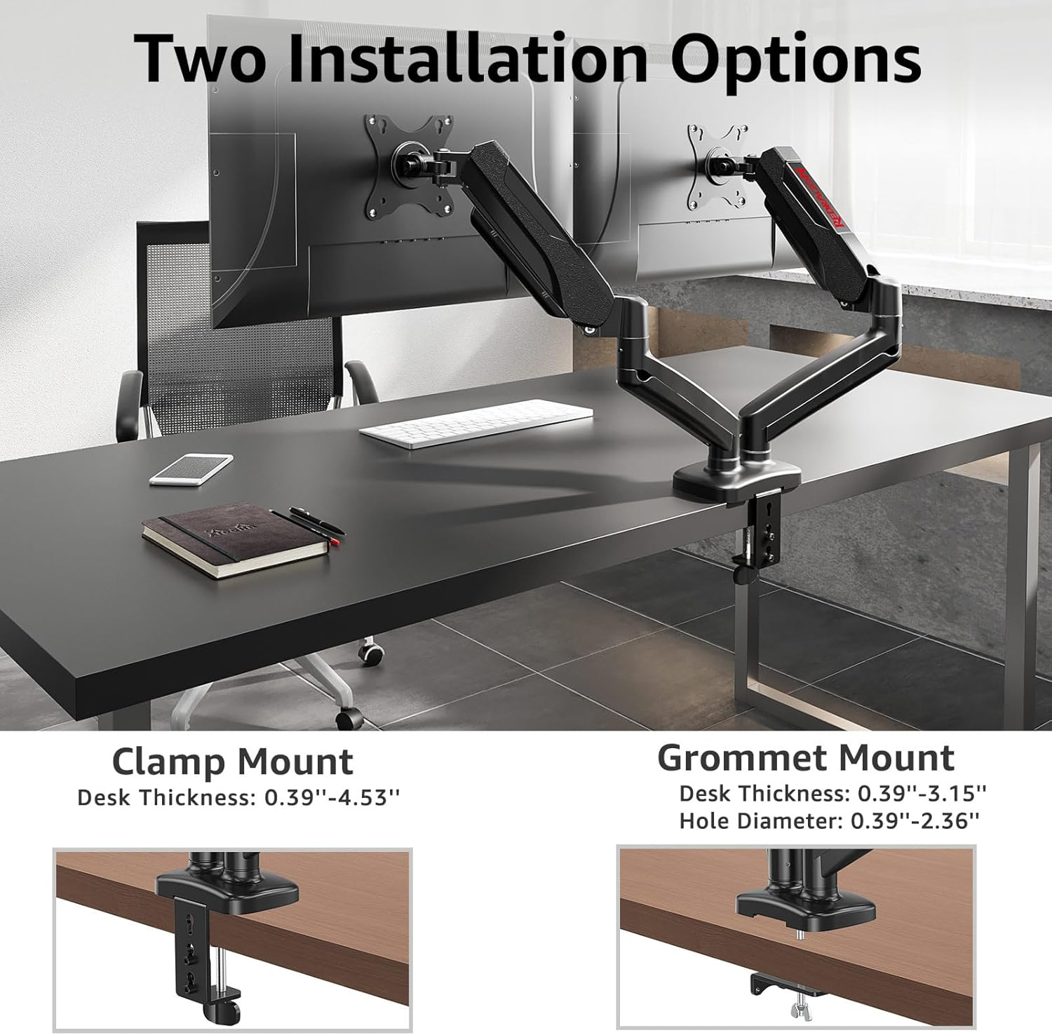 Redragon GMK915 IVORY Dual Monitor Mount Redragon GMK915 IVORY Dual Monitor Mount